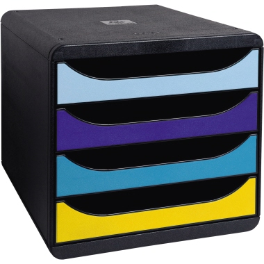 Exacompta Schubladenbox BIG-BOX Bee Blue mehrfarbig Produktbild pa_produktabbildung_1 L