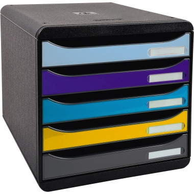 Exacompta Schubladenbox BIG-BOX plus Bee Blue mehrfarbig Produktbild pa_produktabbildung_1 L
