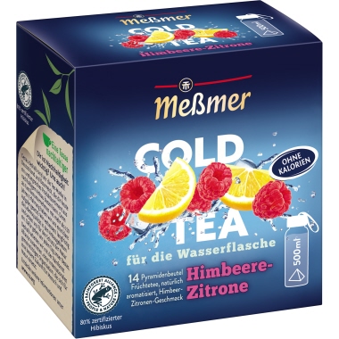 Meßmer Tee Cold Himbeere-Zitrone Produktbild