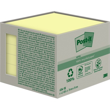 Post-it® Haftnotiz Recycling Notes 76 x 76 mm (B x H) Produktbild