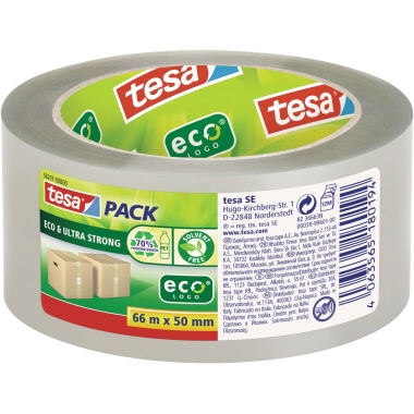 tesa® Packband tesapack® Eco & Ultra Strong ecoLogo® transparent Produktbild pa_produktabbildung_1 L