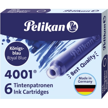 Pelikan Tintenpatrone 4001 TP/6 löschbar 6 St./Pack. königsblau Produktbild