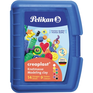Pelikan Wachsknete Creaplast® 9 Farben blau Produktbild