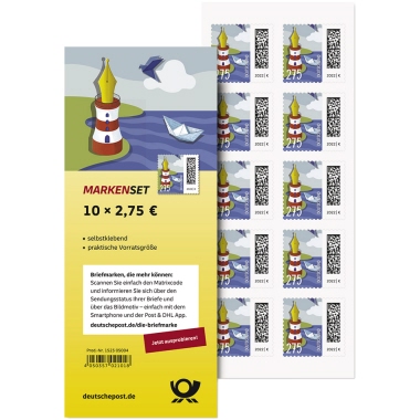 Briefmarke Welt der Briefe 2,75 Euro 10 St./Pack. Produktbild