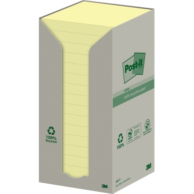 Post-it® Haftnotiz Recycling Notes Tower 76 x 76 mm (B x H) Produktbild