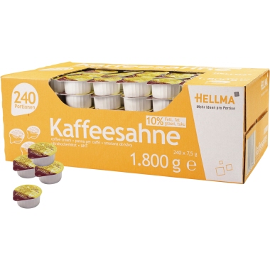 Hellma Kaffeesahne 240 x 7,5 g/Pack. Produktbild pa_produktabbildung_2 L