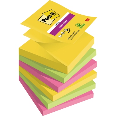Post-it® Haftnotiz Super Sticky Z-Notes Carnival Collection Produktbild pa_produktabbildung_1 L