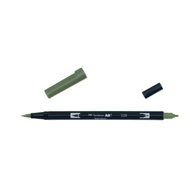 Tombow Pinselstift ABT Dual 228 gray green Produktbild