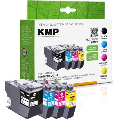 KMP Tintenpatrone Kompatibel mit Brother LC-3219XL schwarz, cyan, magenta, gelb Produktbild pa_produktabbildung_1 L