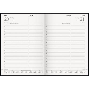 rido/idé Buchkalender Chefplaner 2024 schwarz Produktbild pa_produktabbildung_2 L