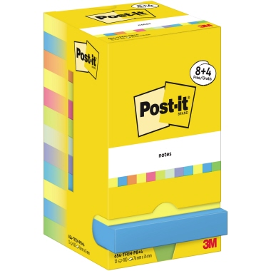 Post-it® Haftnotiz Notes Promotion Energetic Collection 76 x 76 mm (B x H) Produktbild pa_produktabbildung_2 L
