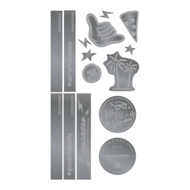 COOCAZOO Stickeretikett silver Produktbild