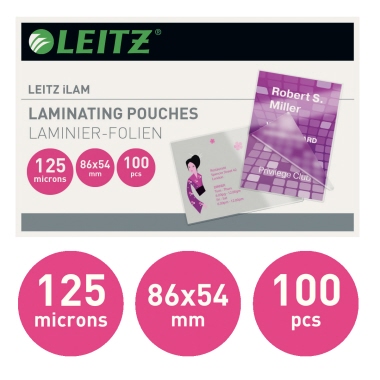 Leitz Laminierfolie 86 x 54 mm (B x H) Produktbild pa_produktabbildung_1 L