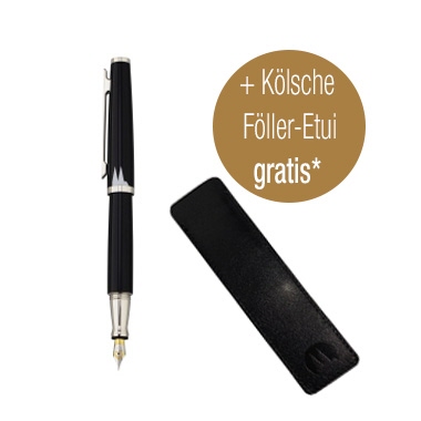 Otto Hutt Füllfederhalter Kölsche Föller schwarz Produktbild