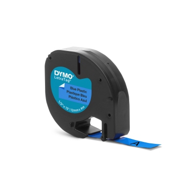 DYMO® Schriftbandkassette LT 12 mm x 4 m (B x L) Kunststoff, 100 % recycelt blau Produktbild