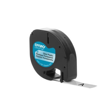 DYMO® Schriftbandkassette LT 12 mm x 4 m (B x L) Kunststoff, 100 % recycelt transparent Produktbild