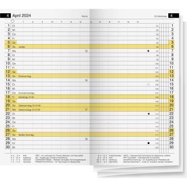 rido/idé Einlage Kalender Miniplaner d 15 2024 Produktbild