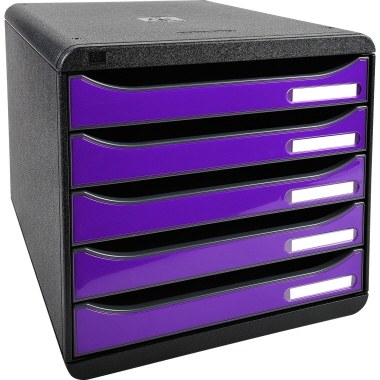 Exacompta Schubladenbox BIG-BOX plus Glossy violett glossy Produktbild
