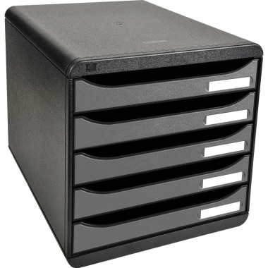 Exacompta Schubladenbox BIG-BOX plus Metallic silber Produktbild pa_produktabbildung_1 L