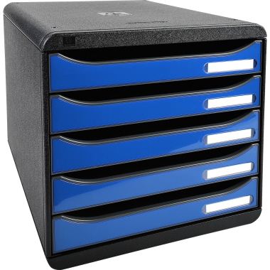Exacompta Schubladenbox BIG-BOX plus Glossy eisblau glossy Produktbild