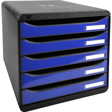 Exacompta Schubladenbox BIG-BOX plus Glossy königsblau glossy Produktbild