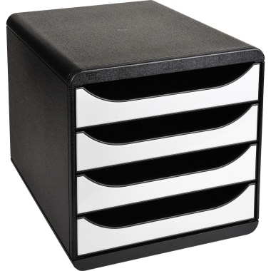 Exacompta Schubladenbox BIG-BOX Glossy weiß glossy Produktbild