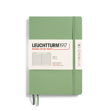 LEUCHTTURM Notizbuch Medium Softcover liniert salbei Produktbild