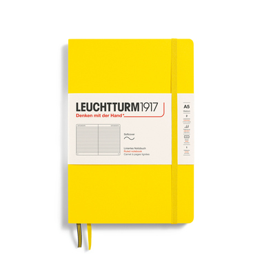 LEUCHTTURM Notizbuch Medium Softcover liniert zitrone Produktbild