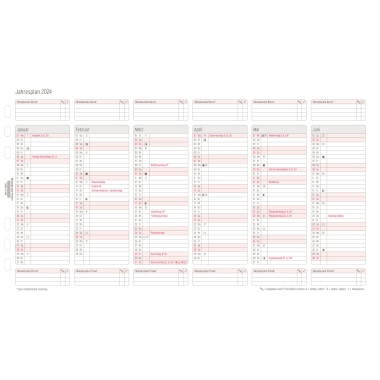 Chronoplan Einlage Kalender 2024 DIN A5 Produktbild pa_produktabbildung_2 L