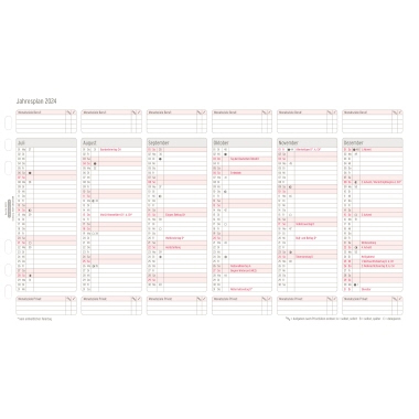 Chronoplan Einlage Kalender 2024 DIN A5 Produktbild pa_produktabbildung_3 L