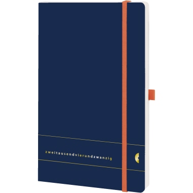 Chronoplan Buchkalender Origins Edition 2024 dunkelblau Produktbild