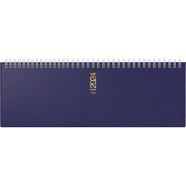 rido/idé Schreibtischquerkalender ac 2024 blau Produktbild