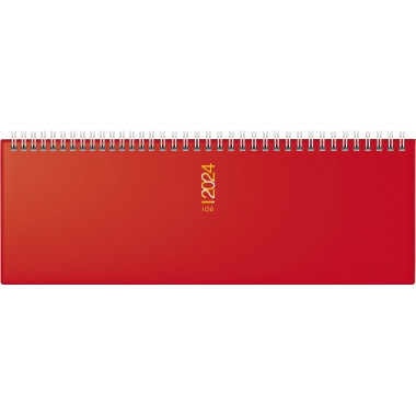 rido/idé Schreibtischquerkalender ac 2024 rot Produktbild