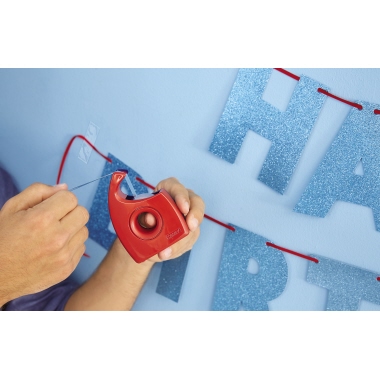 tesa® Handabroller 19 mm x 10 m (B x L) rot/blau Produktbild pa_ohnedeko_1 L
