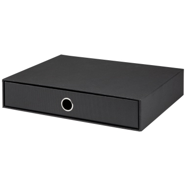 SOHO Schubladenbox exklusiv schwarz Produktbild