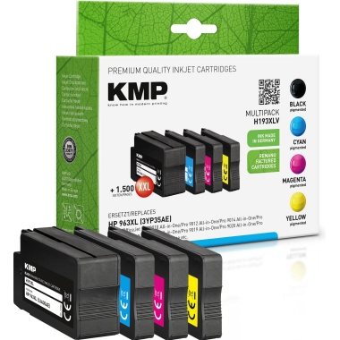 KMP Tintenpatrone Kompatibel mit HP 963XL schwarz, cyan, magenta, gelb Produktbild pa_produktabbildung_1 L