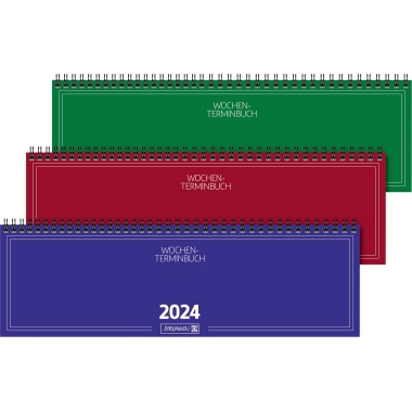 BRUNNEN Schreibtischquerkalender 2024 Produktbild