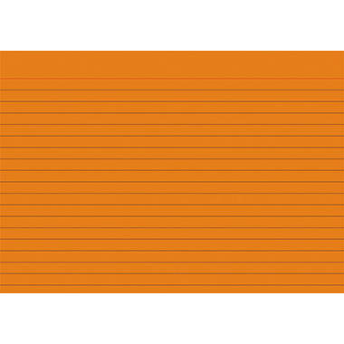 BRUNNEN Karteikarte DIN A5 quer liniert orange Produktbild