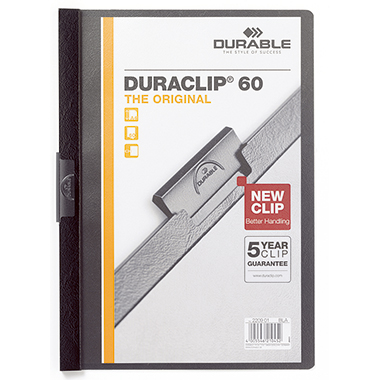 DURABLE Klemmmappe DURACLIP® 60 DIN A4 schwarz Produktbild
