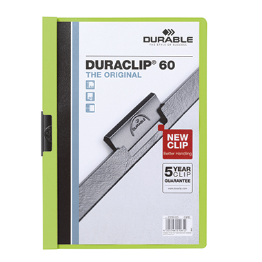 DURABLE Klemmmappe DURACLIP® 60 DIN A4 grün Produktbild