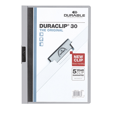 DURABLE Klemmmappe DURACLIP® 60 DIN A4 grau Produktbild