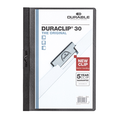DURABLE Klemmmappe DURACLIP® 30 schwarz Produktbild