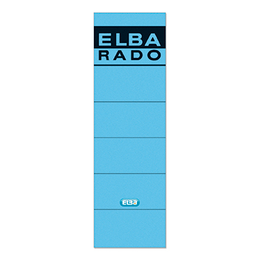 ELBA Ordnerrückenetikett breit/kurz schwarz blau Produktbild