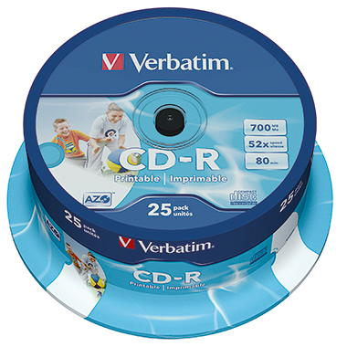 Verbatim CD-R Spindel 25 St./Pack. Produktbild