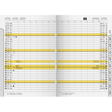 rido/idé Einlage Kalender uni-planer 2024 Produktbild