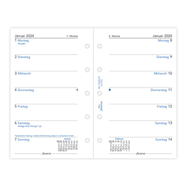 FILOFAX Einlage Kalender Mini 2024 Produktbild pa_produktabbildung_2 L