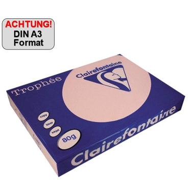 Clairefontaine Kopierpapier Trophée Color DIN A3 80 g/m² rosa Produktbild