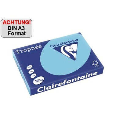 Clairefontaine Kopierpapier Trophée Color DIN A3 120 g/m² blau Produktbild