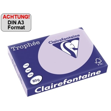 Clairefontaine Kopierpapier Trophée Color DIN A3 80 g/m² lila Produktbild