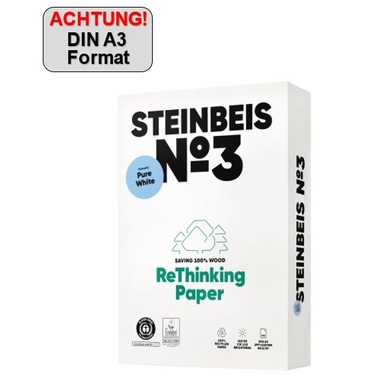 Steinbeis Kopierpapier No. 3 Pure White DIN A3 Produktbild pa_produktabbildung_1 L